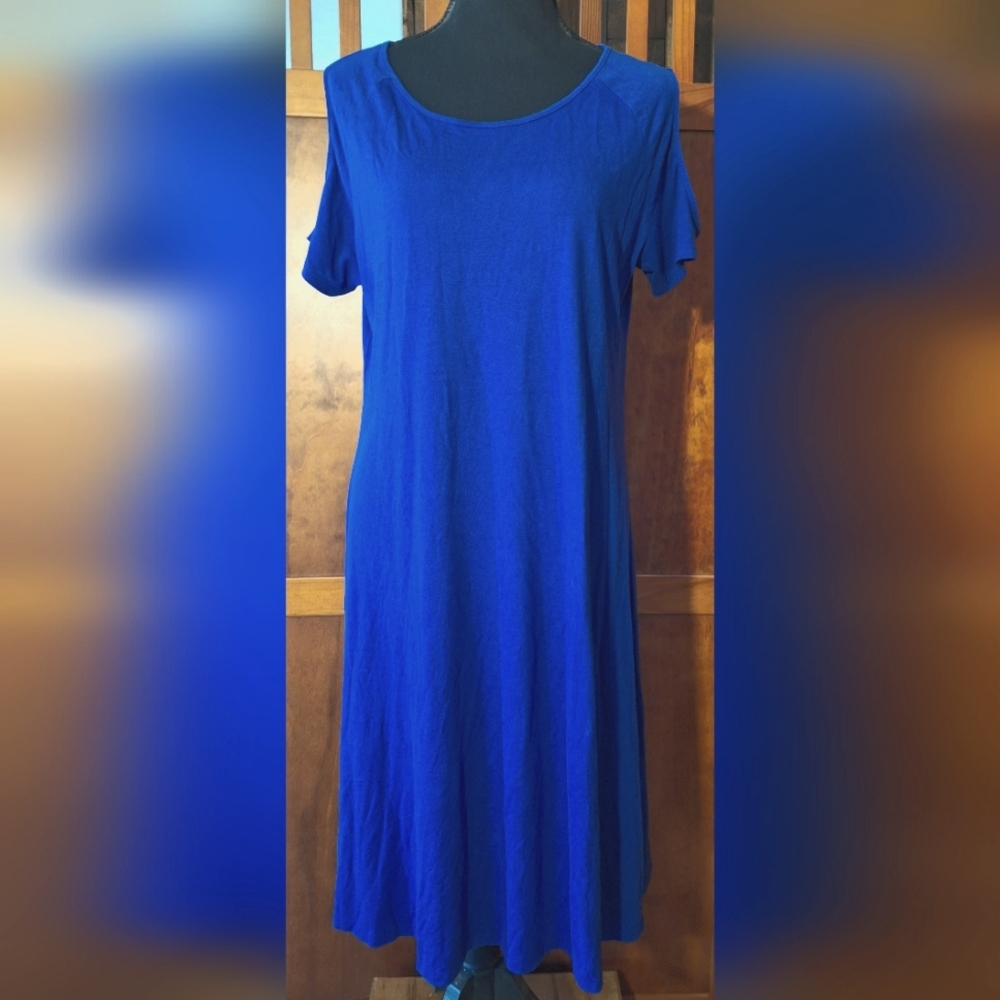 STYLUS women's blue dress. Size LT